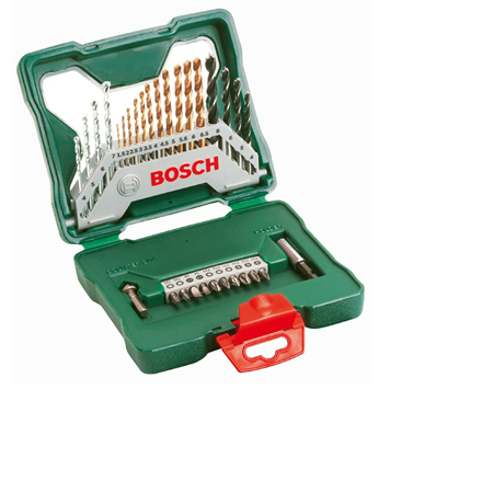 博世 Bosch 30支钻头套装（含镀钛麻花钻）2607019324(图1)